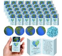Wettarn 36 Sets Difference Maker Gifts Globe Stress Balls with Thank You Boxes Appreciation Gifts for Teacher Volunteer Social Worker Nurses Friends, Thank You for Making a World Difference