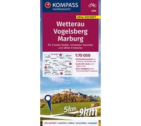 Wetterau Vogelsberg Marburg 170 by K O M P A S S- Karten Gmb H | Sheet Map