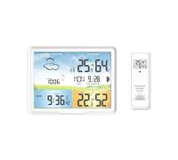 Wetterstation, Weather Station Clocks Wireless Digital Thermometer Hygrometer Forecast Calendars Moon Phase Snooze Alarm Clock PT20B(GD20A)