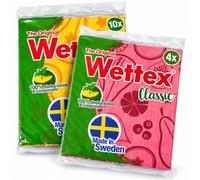 Wettex The Original 14 Pack Swedish Dishcloth for Kitchen - Eco Friendly Reusable Paper Towels - Assorted Dish Cloths for Washing Dishes