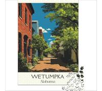 Wetumpka Alabama jigsaw for adults1000 pieces | a relaxed activity for couples on a first date to enjoy together while getting to know each other to enjoy at home50x75cm