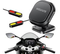 Weuaste BSD01 Motorcycle BSD Blind Spot Detection System, 24GHz Millimeter-Wave Radar, RCW Rear Collision Warning, IP67 Waterproof, All-Weather Safety Protection with LED Indicators Alert for All Moto