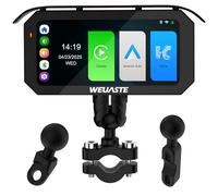 WEUASTE Upgrade 6.25 Inch Motorcycle Carplay GPS Navigation, Wireless CarPlay/Android Auto for Motorcycle, IPS Waterproof Touchscreen, Motorbike GPS, Bluetooth