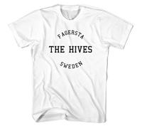 weUGHe2ND3 The Hives Band Unisex T Shirt Colours White