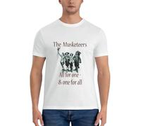 weUGHe2ND3 The Three Musketeers T-Shirt Oversized t Shirt Mens Graphic t-Shirt White