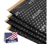 WEUPE Sound Deadening Mat for Cars, 50 mil 10 sqft, Butyl Automotive Sound Deadener, Noise Insulation Dampening Material for Car Trunk, Speaker, Door, Floor and Ceiling, Black