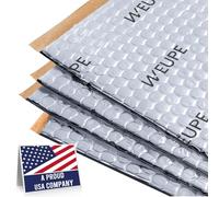 WEUPE Sound Deadening Mat for Cars, 50 mil 18 sqft, Butyl Automotive Sound Deadener, Noise Insulation Dampening Material for Car Trunk, Speaker, Door, Floor and Ceiling, Silver