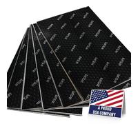 WEUPE Sound Deadening Mat for Cars, 80 mil 10 sqft, Butyl Automotive Sound Deadener, Noise Insulation Dampening Material for Car Trunk, Speaker, Door, Floor and Ceiling, Black