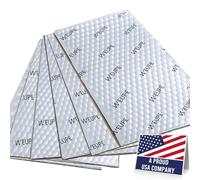 WEUPE Sound Deadening Mat for Cars, 80 mil 18 sqft, Butyl Automotive Sound Deadener, Noise Insulation Dampening Material for Car Trunk, Speaker, Door, Floor and Ceiling, Silver