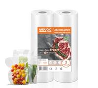 Wevac Core 2 Rolls Food Vacuum Sealer Bags, 28 x 600cm (12m Total) BPA-Free | Heavy Duty Embossed Vacuum Sealer Rolls, Ideal for Food Storage and Sous Vide, Safe for Freezing, Boiling and Microwaving