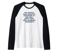 We've Been Trying to Reach You Funny Spam Phone Call Design Raglan Baseball Tee