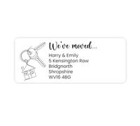 We've Moved Keys Address Labels - Pack of 30