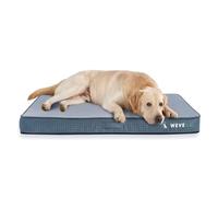 WEVEGO Orthopaedic Dog Bed with Thick Gel Memory Foam Support, Durable Flannel Fabric with Removable Cover and Waterproof Lining