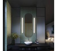 Wever & Ducré Lighting WEVER & DUCRÉ LED wall lamp Mirba 3.0 black/white 91 cm IP44