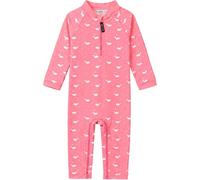 weVSwe Baby Swimsuit Rash Guards Sun Protection Infant Girls Bathing Suit Easy Diaper Changes Cut Whale Pink 3 Years
