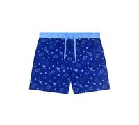 weVSwe Dark Blue Space Pattern Beach Shorts for Boys, Crafted from Quick-Dry Comfortable Fabric as Ideal Boys Swimming Shorts & Adjustable Waist Boys Swimming Trunks 6 Years