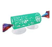 WEWAYKGJ Plastic Aquarium Hideaway Cave with Flow-Through Design - Decorative Tunnel for Betta Fish, Guppies & Shrimp with Secure Suction Cup