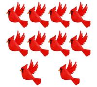 WEWAYSMILE 10Pcs 3D Cardinal Silicone Beads for Keychain Making Cute Animals Focal Beads for DIY Pens Necklace Bracelet Lanyard Making