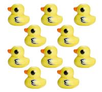 WEWAYSMILE 10Pcs Yellow Ceramic Duck Beads for Jewelry Making Handmade Porcelain Beads Bright Glazed Cute Animal Bead for DIY Earrings Bracelets Necklaces Crafts Making