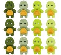 WEWAYSMILE 12Pcs Cute 3D Silicone Beads for Keychain Making Turtle Focal Beads for DIY Beaded Pens Jewelry Bracelet Lanyard Making