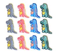 WEWAYSMILE 12pcs Silicone Round Beads Making Kit, Round Silicone Beads, Dinosaur