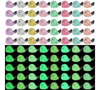 WEWAYSMILE 80pcs Luminous Mini Resin Animals - Glow in The Dark, Tiny Animals for Patio Home Decor DIY Crafts (8 Styles)