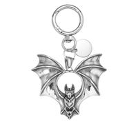 WEWAYSMILE Bat Keychain Animal Goth Keychain Vampire Gothic Bag Charms Metal Punk Silver Purse Charms for Handbags Backpacks Wallet Car Key Halloween Holiday Gift DIY Decoration