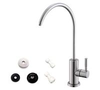 WEWE Kitchen Sink Drinking Faucet, Kitchen Water Filter Faucet, Stainless Steel for Reverse Osmosis or Water Filter System, Drinks, Non-Air Gap, RO Faucet, Brushed Nickel Finish