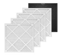WEWEAL Activated Carbon/MERV-13 Filter Replacement Set, 16x16x1 inch High-Efficiency Replacement Filter for Commercial 550 Air Scrubber & Purifiers (Pack of 5)