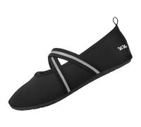 WeWee The Healthy All-Round Barefoot Shoes Women - Versatile Minimal Shoes, Water Shoes, Ballet Flats, Grey Cross, 5/6 UK