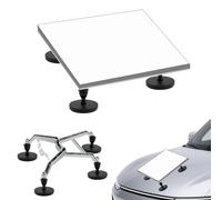 WEWOGA Magnetic Car Roof Mount Bracket Curved, Portable Quick Release Holder for RV Vans Yachts, 66mm Strong Suction Cup High-Speed Stability compatible for Starlink Mini Dish-Aluminum Alloy