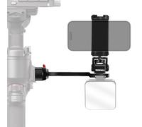 WEWOGA RS4 Aluminum Alloy Extension Handle RS3 Monitor Mount w Phone Mount 1/4" Cold Shoe for Mic Light Compatible for DJI Ronin S4/RS4 PRO/RS3 PRO/Ronin S3 Mini/Ronin RS2/RSC2 Gimbal Stabilizer