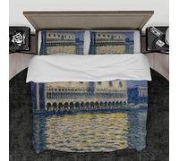 Wewoo Home Claude Monet Duvet Covers the Doge's Palace Bedding Duvet Cover Set with Zipper Closure & Corner Ties Soft Breathable Bedding 3 Pieces Double