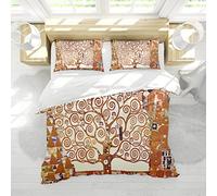 Wewoo Home Gustav Klimt Duvet Cover Super Soft Fluffy Duvet Cover Set 3-Piece Abstract Tree Luxury Bedding Set 1 Duvet Cover and 2 Pillow Shams Emperor