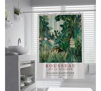 Wewoo Home Henri Rousseau Famous Paintings Shower Curtain Set,Bathtub Waterproof Decorative Curtains with Hooks Fast Dry Fabric 180Wx200Lcm ShowerCurtain