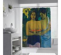 Wewoo Home Woman Portrait Shower Curtains Paul Gauguin Shower Curtain Heavyweight Hotel-Grade Waterproof Cloth Bathroom Curtain 90x180 cm