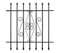 WEWORTH Spear Point Heavy Duty Window Bar,Window Security Bars Guards for Prevent Burglary,Safety for Home and Pet(36×36,Black,Choose The Installation Accessories You Need Separately)