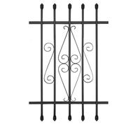 WEWORTH Spear Point Heavy Duty Window Bar,Window Security Bars Guards for Prevent Burglary,Safety for Home and Pet(24×36,Black,Choose The Installation Accessories You Need Separately)