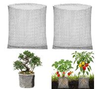 WEXFFU 2 Pcs Root Guard Gopher Proof Wire, 60 * 60cm Root Guard Gopher Baskets Stainless Steel Root Guard Baskets, Basket Mole And Vole Mesh Wire Baskets, Vegetables, Flowers, Plant Root Protection