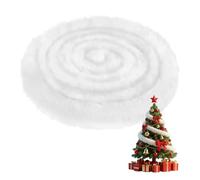 WEXFFU 32ft Christmas Faux Fur Ribbon Trim, White FauxFur Cotton Sewing Trimmings, White FurryRibbon, Furry Accessories, Christmas Faux Fur, Tree Ribbon Winding Garland