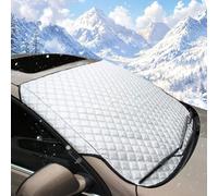 WEXFFU Car Windscreen Cover - Windscreen Covers Frost Car Winter Cover,Windscreen Cover Winter Ice Windscreen Cover Against Snow Ice Frost Sun UV Dust Water Resistant (140 x 95cm)