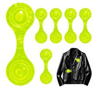 WEXFFU Magnetic Reflectors, 6 PCS Reflective Magnetic Clips, Reflector Clips, Children's Reflective Lapel Magnets, Children's Reflectors, Backpack, Jacket, Pram and More, Clothing, Dog, Jogging, Bike