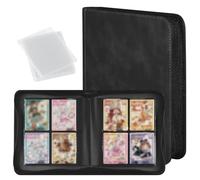 WEXFFU Trading Card Binder, 4-Pocket Trading Card Album, 112 Pockets, Folder CardBinder with 10 Toploader Card, PU LeatherCard Folder Card for Board, Collectible and Trading CardGames