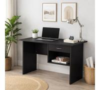 RayGar Wexford Desk with Drawer & Open Storage Space in Black | Size: 1 Pack RayGar Black 1 Pack
