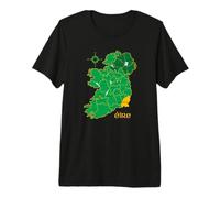 Wexford Ireland County Map Eire Irish Travel Premium T-Shirt