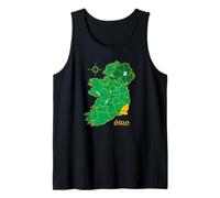 Wexford Ireland County Map Eire Irish Travel Tank Top