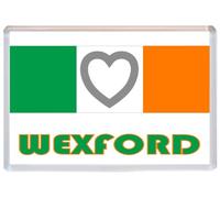Wexford - Love Ireland/Irish Flag Towns & Cities - 96 x 67mm Jumbo Fridge Magnet