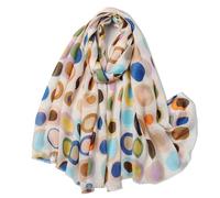 Weximil Large Boho Scarf for Women - Lightweight Floral Printed Scarves Fall Winter Fashion Fringed Shawl wraps, 039, Large
