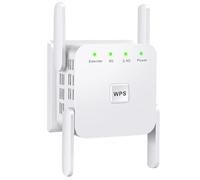 WeXtend Pro 5G Wifi Extender - 2026 New Dual Band 1200Mbps Signal Booster Wall Plug Repeater, Internet Range Expander with 360 Degree Whole Home Indoor Coverage for Multi-Story House (White, 1200Mbps)