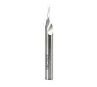 WEXWE 30 Degree V Groove Router Bits 1/8 Shank, O Flute bit for CNC/Router Engraving, Chamfering & Lettering, Chamfer End Mill for Wood, Aluminum, Acrylic, Plastic, PVC